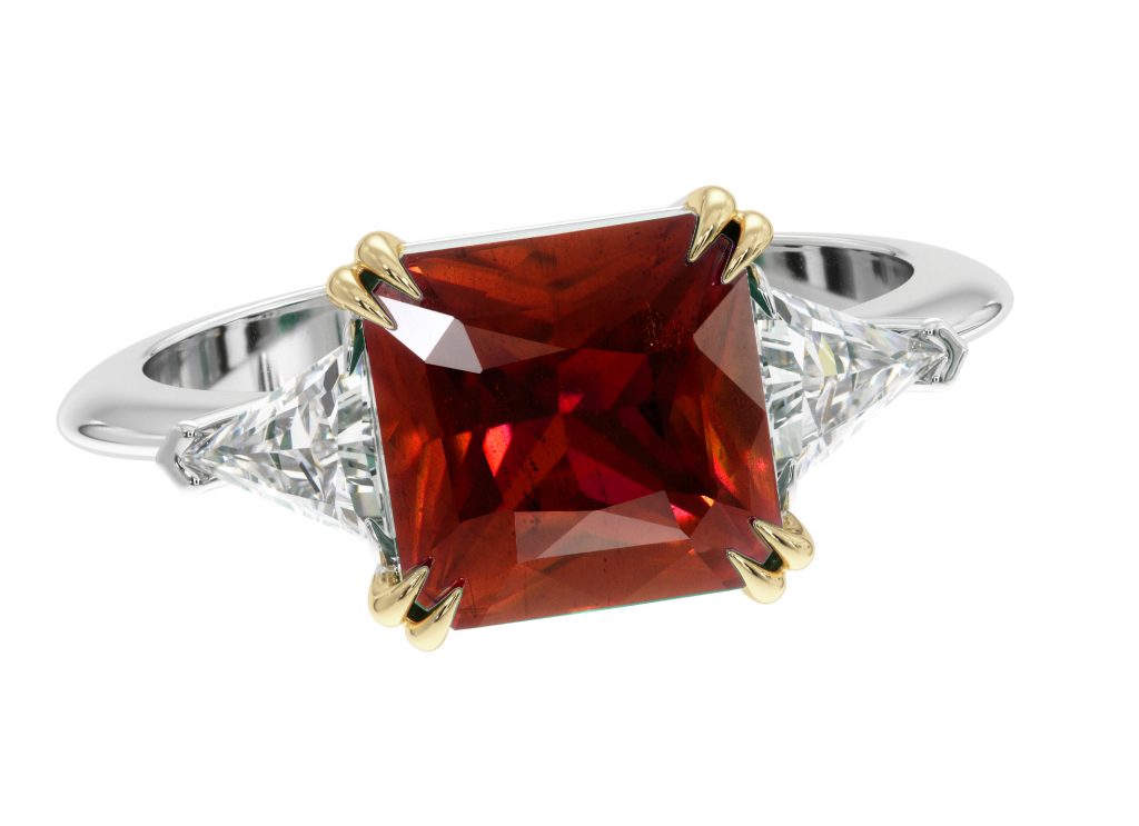 heat treated ruby ring